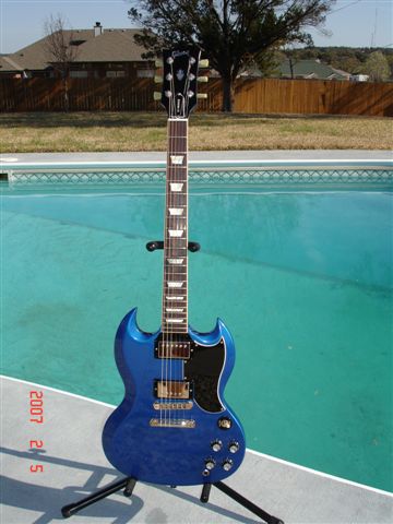 '61 Reissue Sg In Pelham Blue by Sarge in Sarge's Gear Collection