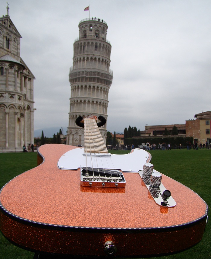 Orange Nehi Buck-o-caster Leaning Tower Of Pisa