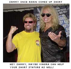 No Wonder Sammy Couldn't Fill Dave's Shoes. The guy is a midget. There is a reason why Dave called Sammy a bridge drone troll. You can clearly see why. 